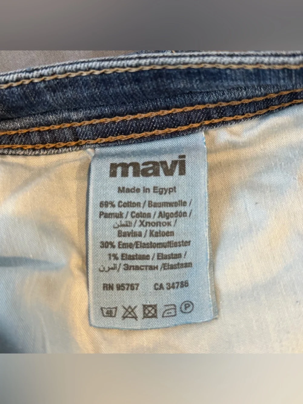 Mavi Zach‎ Jeans Mens 36x30 Blue Straight Leg Stretch Denim